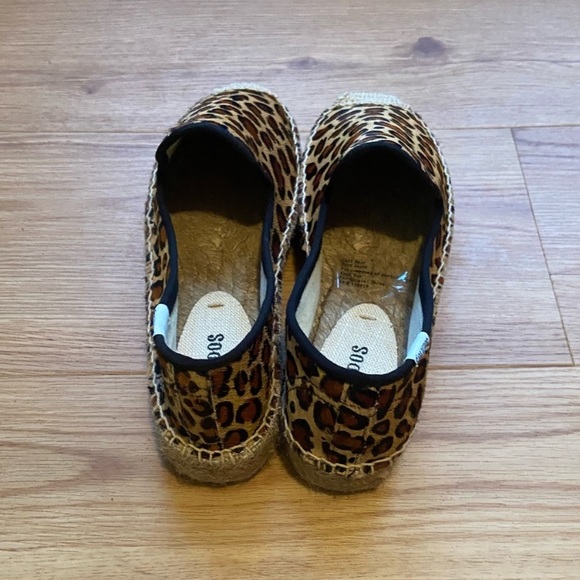 Soludos calf hair leopard print espadrilles NWT - Picture 7 of 7